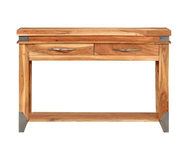 Mesa consola - mesa de entrada 110x34x74 cm madeira de acácia maciça