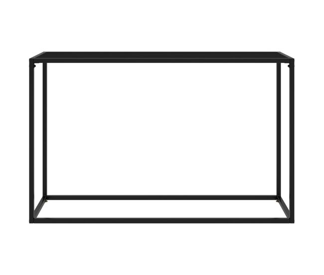 Mesa consola - mesa de entrada 120x35x75 cm vidro temperado preto
