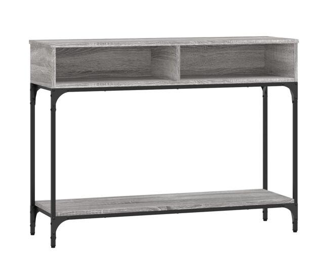 Mesa consola - mesa de entrada 100x30,5x75cm derivados de madeira cinzento sonoma
