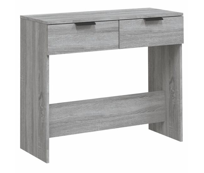 Mesa consola - mesa de entrada 90x36x75 cm derivados de madeira cinzento sonoma