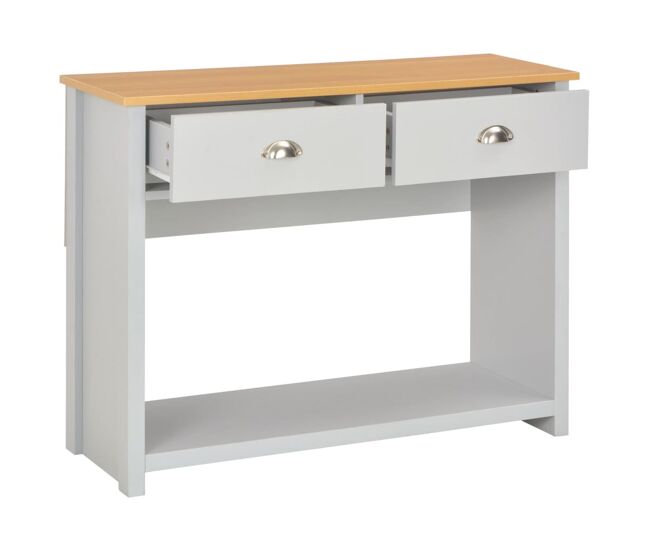 Mesa consola - mesa de entrada 97x35x76 cm cinzento