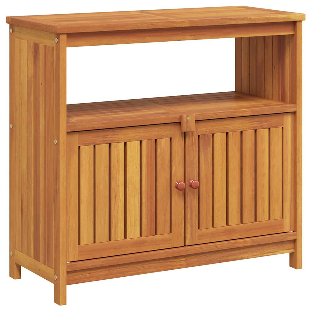 Mesa consola - mesa de entrada para jardim 80x35x75 cm madeira de acácia maciça