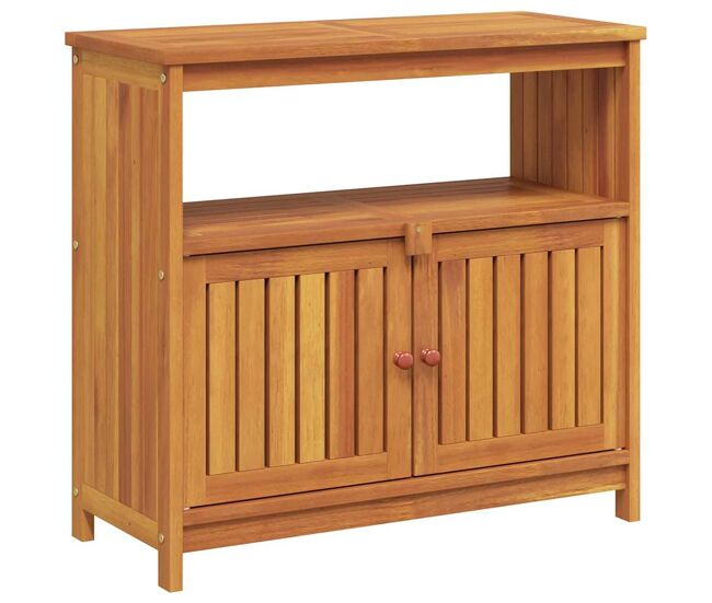 Mesa consola - mesa de entrada para jardim 80x35x75 cm madeira de acácia maciça