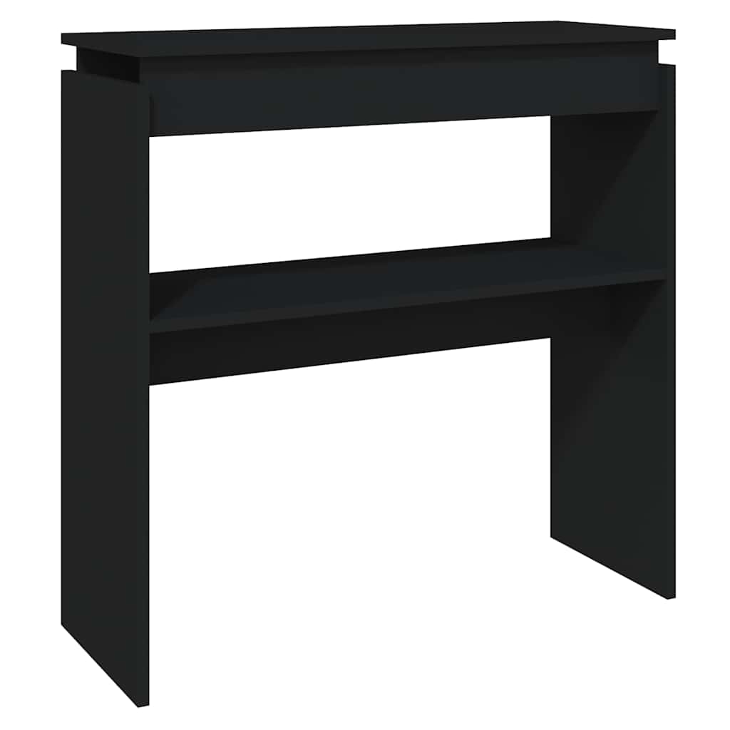 Mesa consola - mesa de entrada 80x30x80 cm derivados de madeira preto