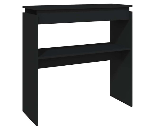 Mesa consola - mesa de entrada 80x30x80 cm derivados de madeira preto