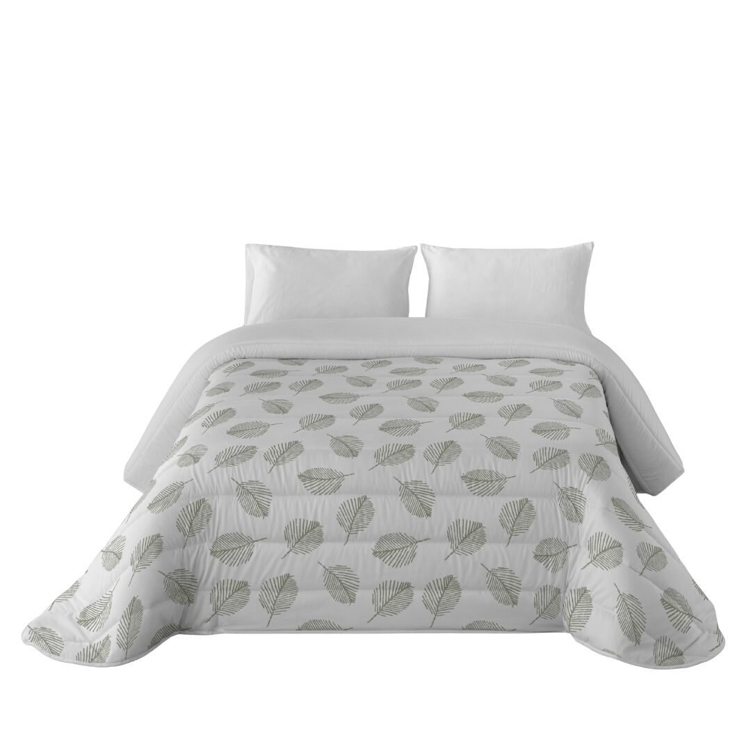 Sandal - edredom nórdico estampado - ótimo conforto e acolchoamento extra macio - peso 300 gramas com toque de pena - cama 150 - jaho sage