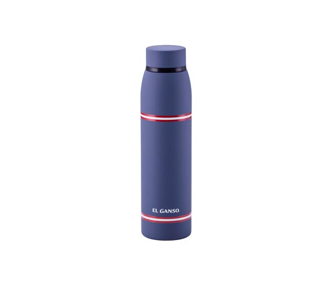Garrafa de água 750ml em aço inoxidável azul el ganso
