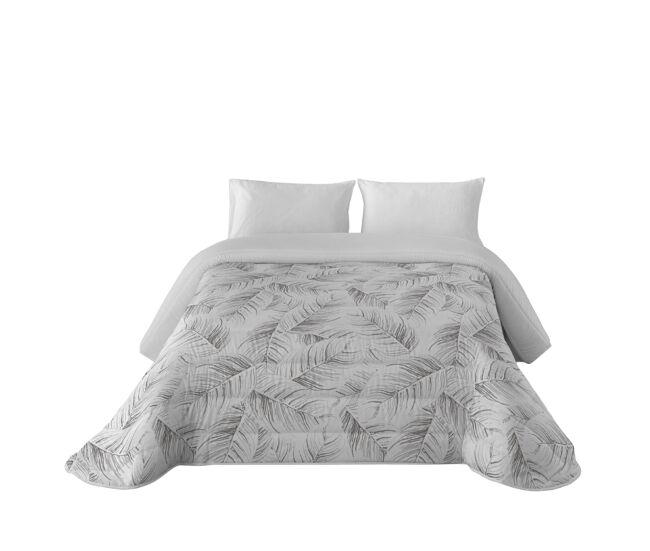 Sandal - capa de edredon estampada - ótimo conforto e acolchoamento extra macio - peso 300 gramas com toque de pena - cama 150 - pedra acanto