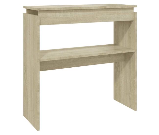 Mesa consola - mesa de entrada 80x30x80 cm derivados de madeira carvalho sonoma