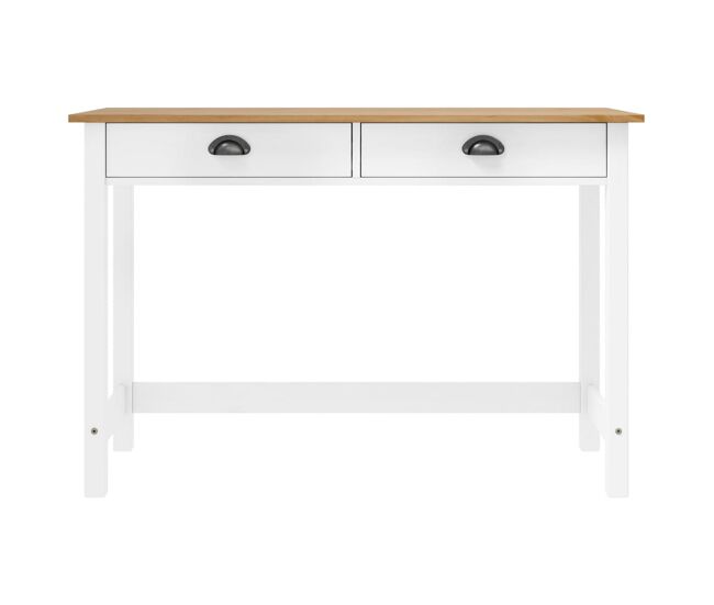 Mesa consola - mesa de entrada hill c/ 2 gavetas 110x45x74 cm pinho maciço