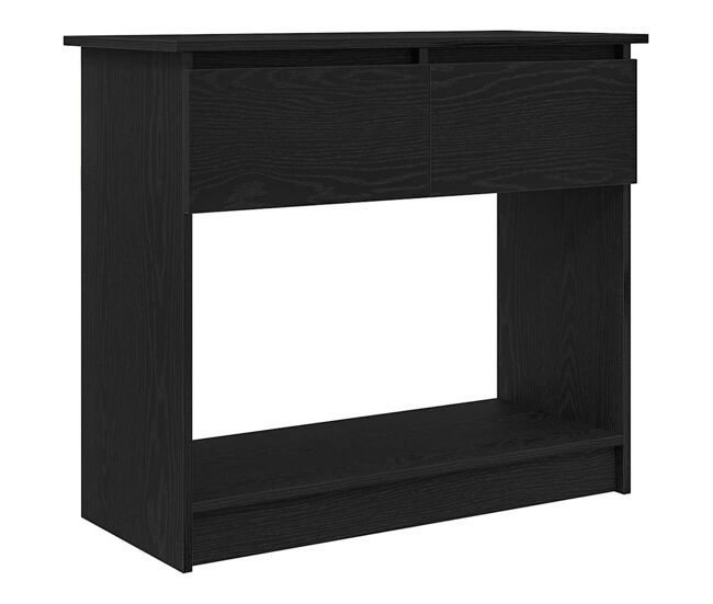 Mesa consola - mesa de entrada com gavetas 85,5x38,5x74,5 cm preto
