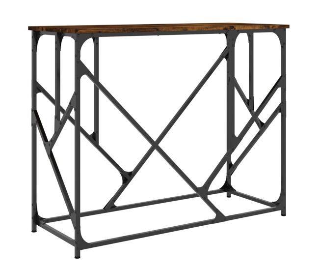 Mesa consola - mesa de entrada 100x40x80 cm derivados de madeira carvalho fumado