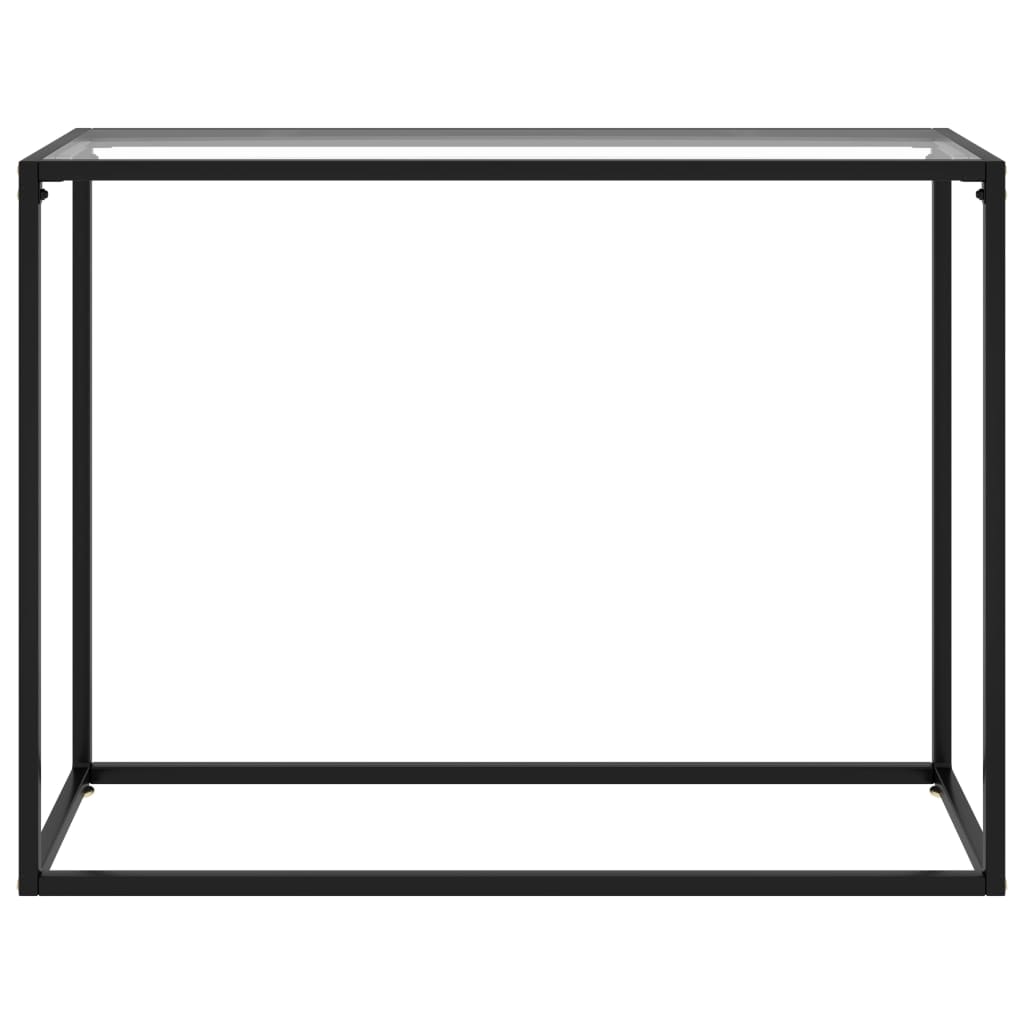 Mesa consola - mesa de entrada 100x35x75 cm vidro temperado transparente