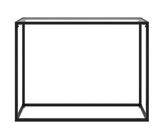 Mesa consola - mesa de entrada 100x35x75 cm vidro temperado transparente