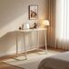 MEUBLES COSY Secretária Dobrável com Rodas Multiusos MEUBLES COSY Secretária Dobrável com Rodas Multiusos Branco