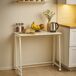 MEUBLES COSY Secretária Dobrável com Rodas Multiusos MEUBLES COSY Secretária Dobrável com Rodas Multiusos Branco