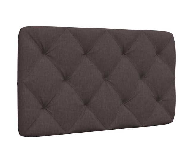 Almofadão de cabeceira - cabeceira de cama 80 cm tecido castanho-escuro