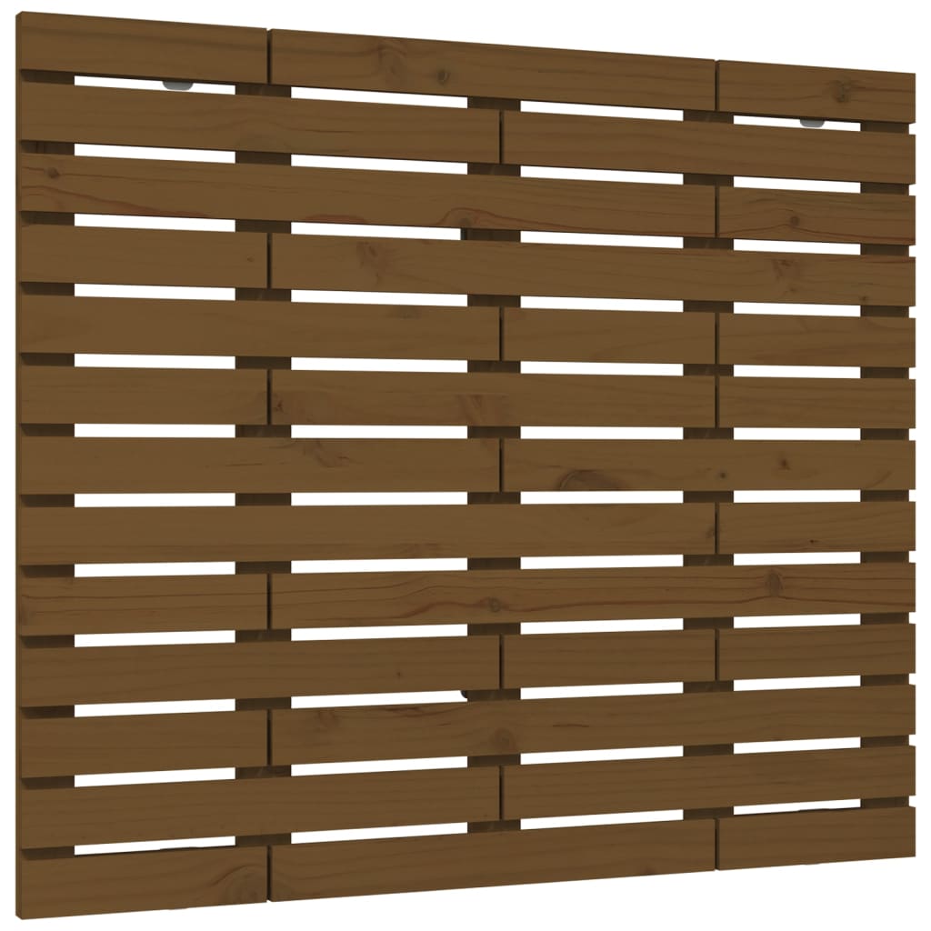 Cabeceira - cabeceira de cama de parede 126x3x91,5 cm pinho maciço castanho-mel