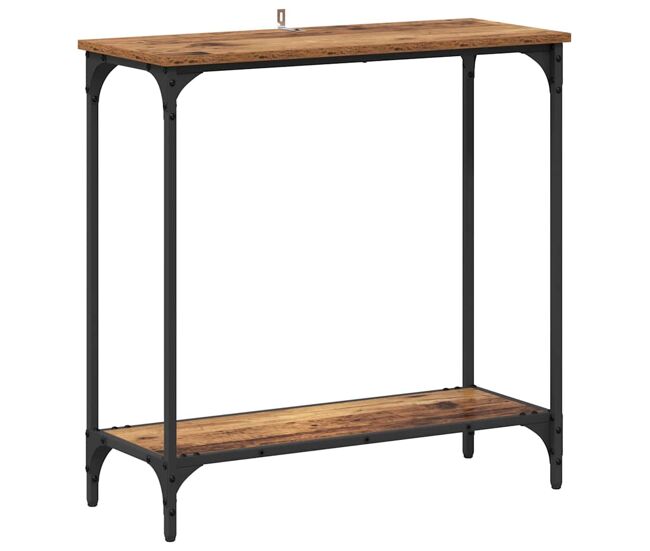 Mesa consola - mesa de entrada madeira antiga 75 x 30.5 x 75 cm madeira processada