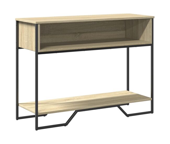 Mesa consola - mesa de entrada 100x35x74,5cm derivados de madeira carvalho sonoma