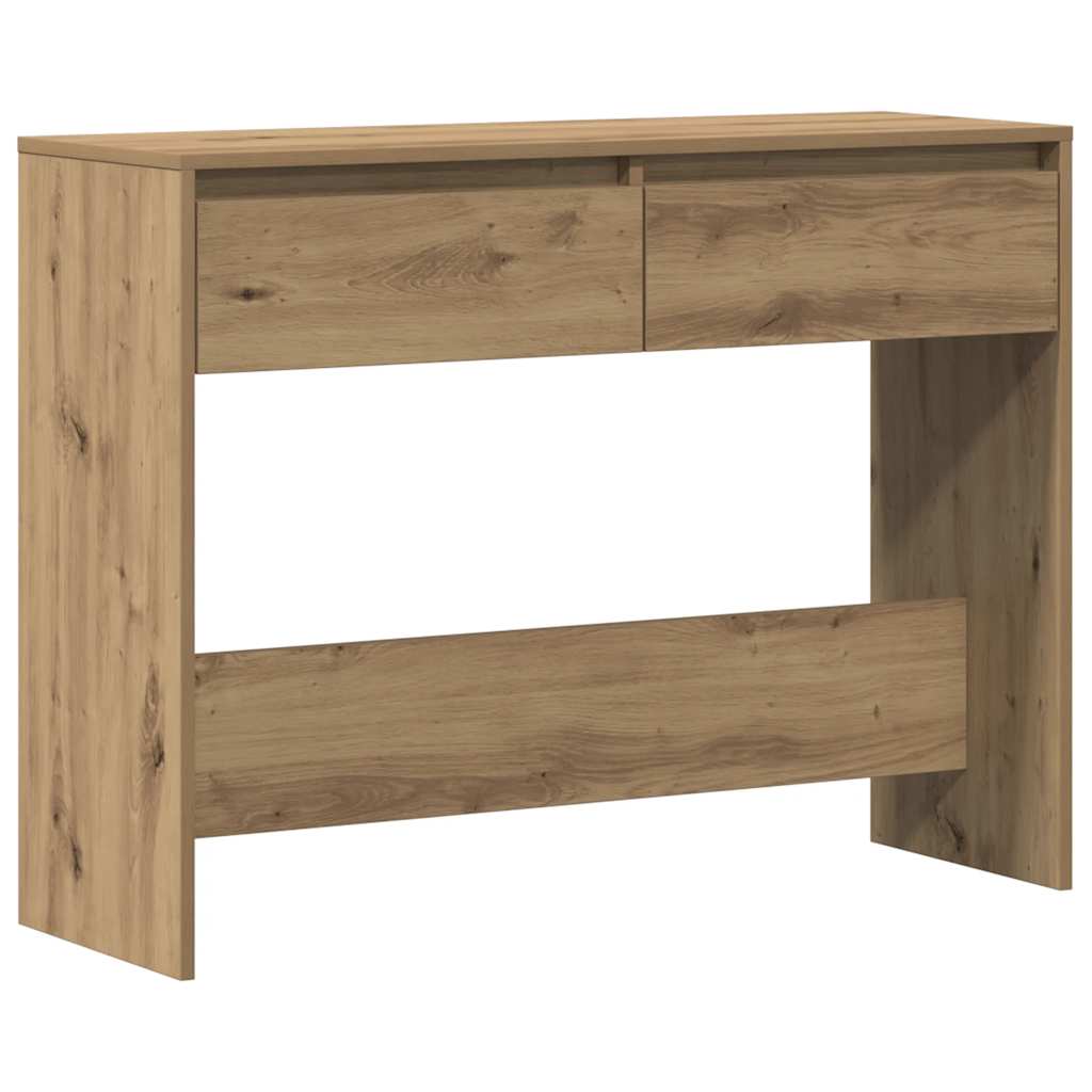 Mesa consola - mesa de entrada 100x35x76,5cm derivados madeira carvalho artisiano