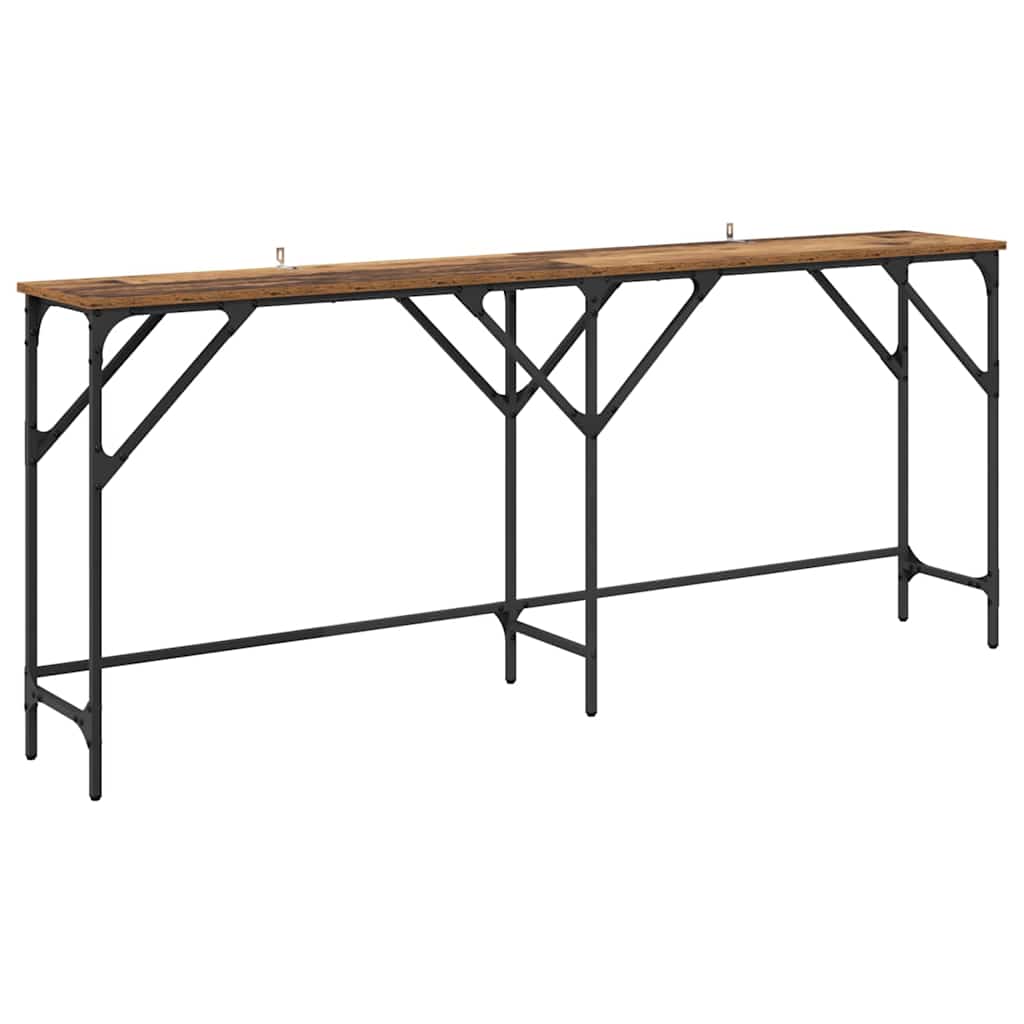 Mesa consola - mesa de entrada madeira antiga 180 x 29 x 75 cm madeira processada