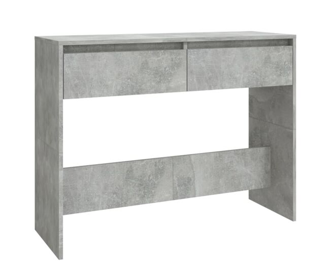 Mesa consola - mesa de entrada 100x35x76,5 cm derivados madeira cinzento-cimento