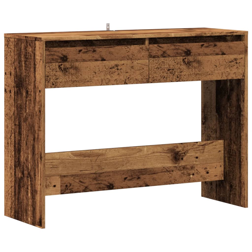 Mesa consola - mesa de entrada 100x35x76,5 cm derivados de madeira madeira velha