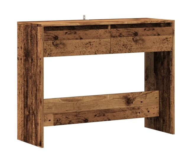 Mesa consola - mesa de entrada 100x35x76,5 cm derivados de madeira madeira velha