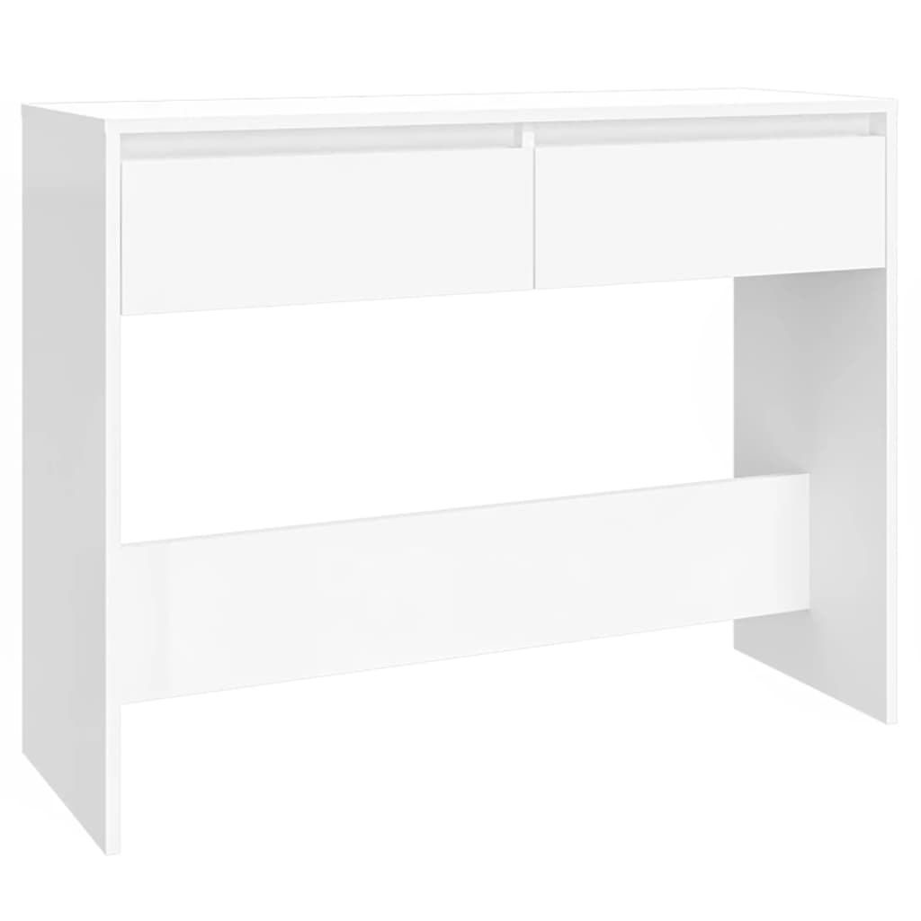 Mesa consola - mesa de entrada 100x35x76,5 cm derivados de madeira branco