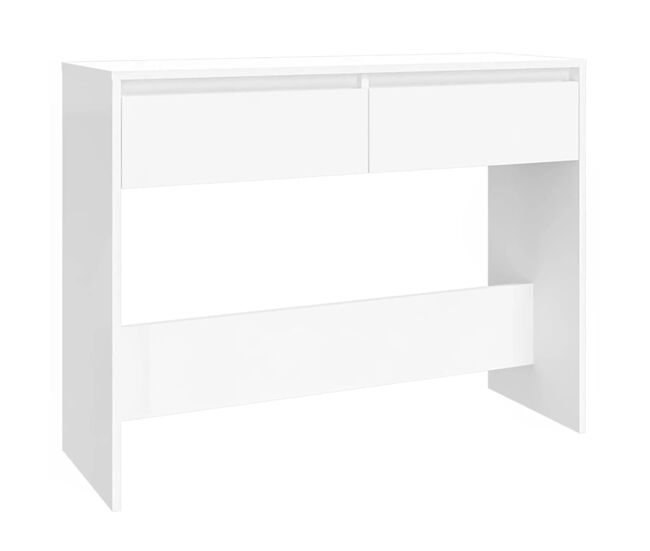 Mesa consola - mesa de entrada 100x35x76,5 cm derivados de madeira branco