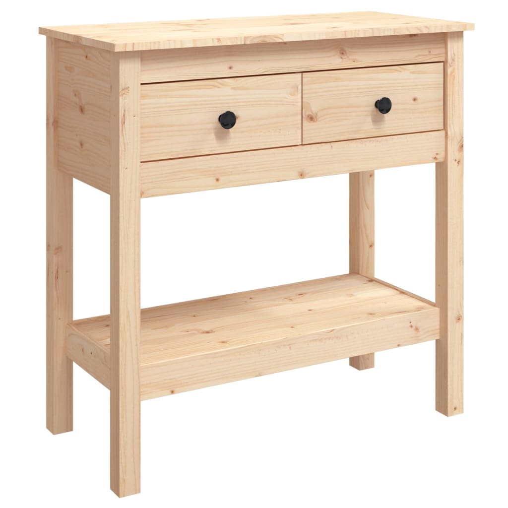 Mesa consola - mesa de entrada 75x35x75 cm madeira de pinho maciço