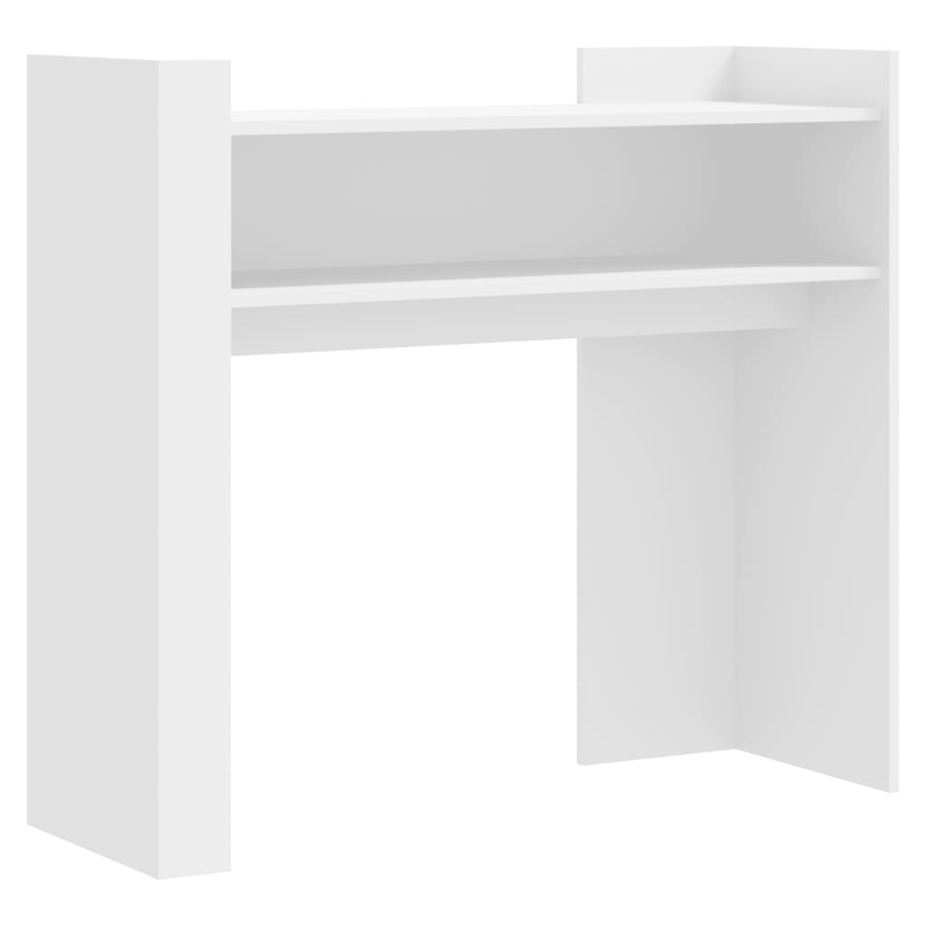 Mesa consola - mesa de entrada 100x35x90 cm derivados de madeira branco