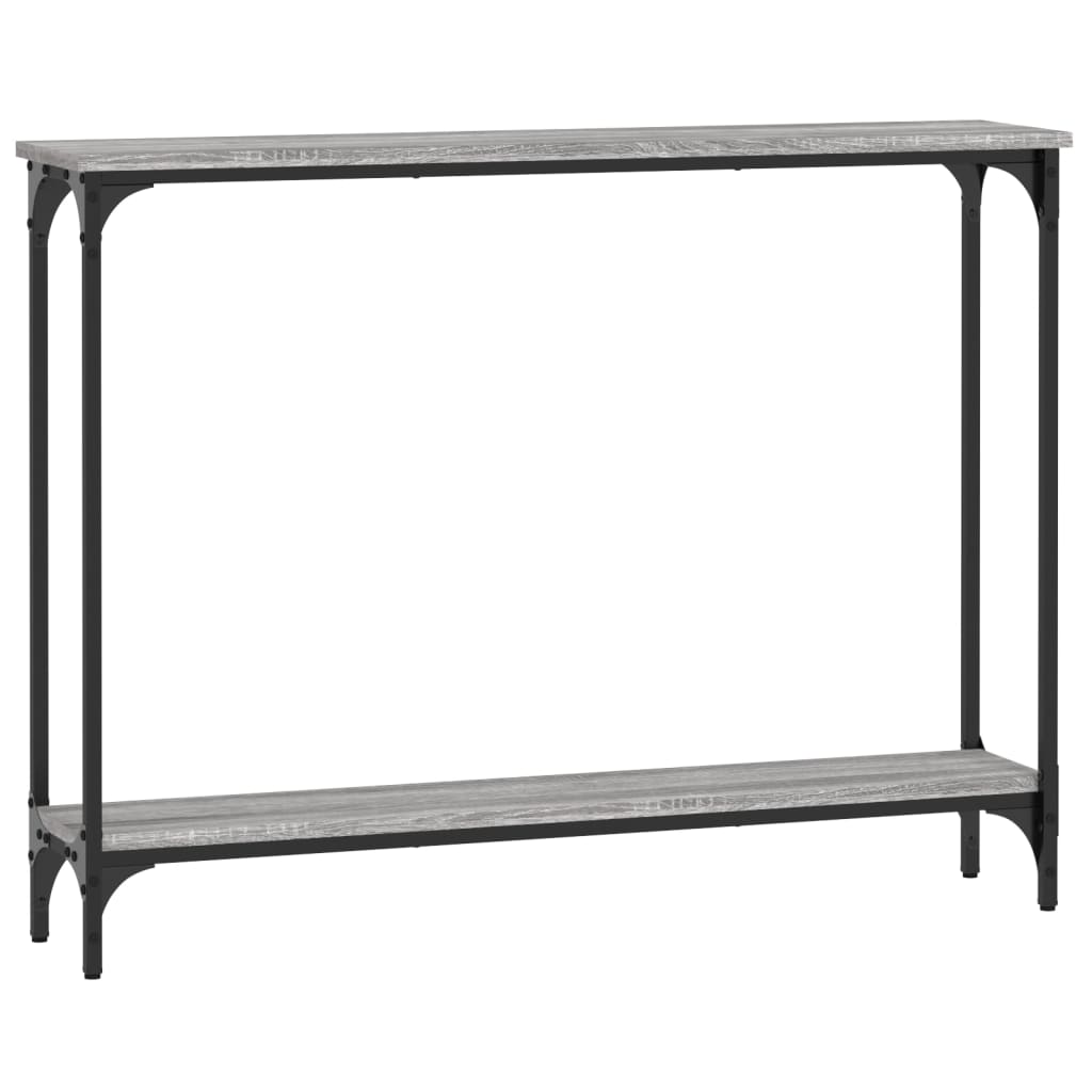 Mesa consola - mesa de entrada 100x22,5x75cm derivados de madeira cinzento sonoma