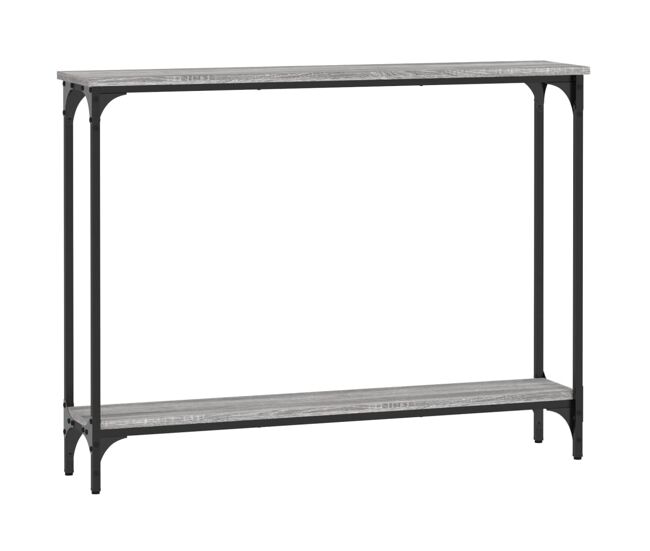 Mesa consola - mesa de entrada 100x22,5x75cm derivados de madeira cinzento sonoma