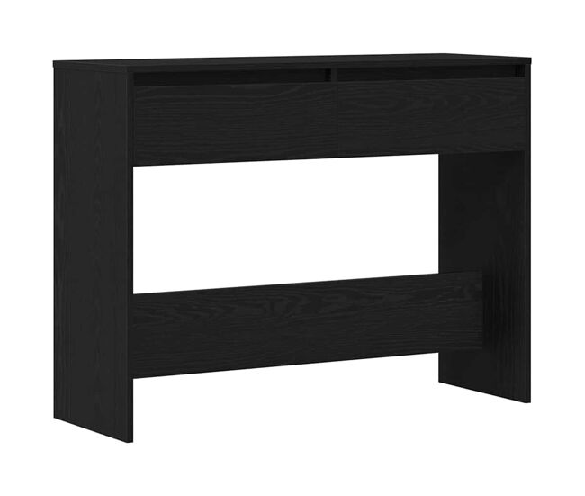 Mesa consola - mesa de entrada carvalho preto 100 x 35 x 76.5 cm madeira processada