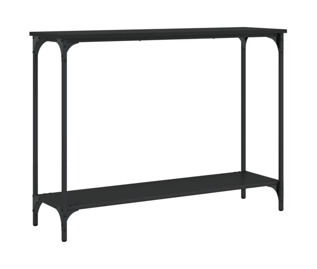 Mesa consola - mesa de entrada 101x30,5x75 cm derivados de madeira preto