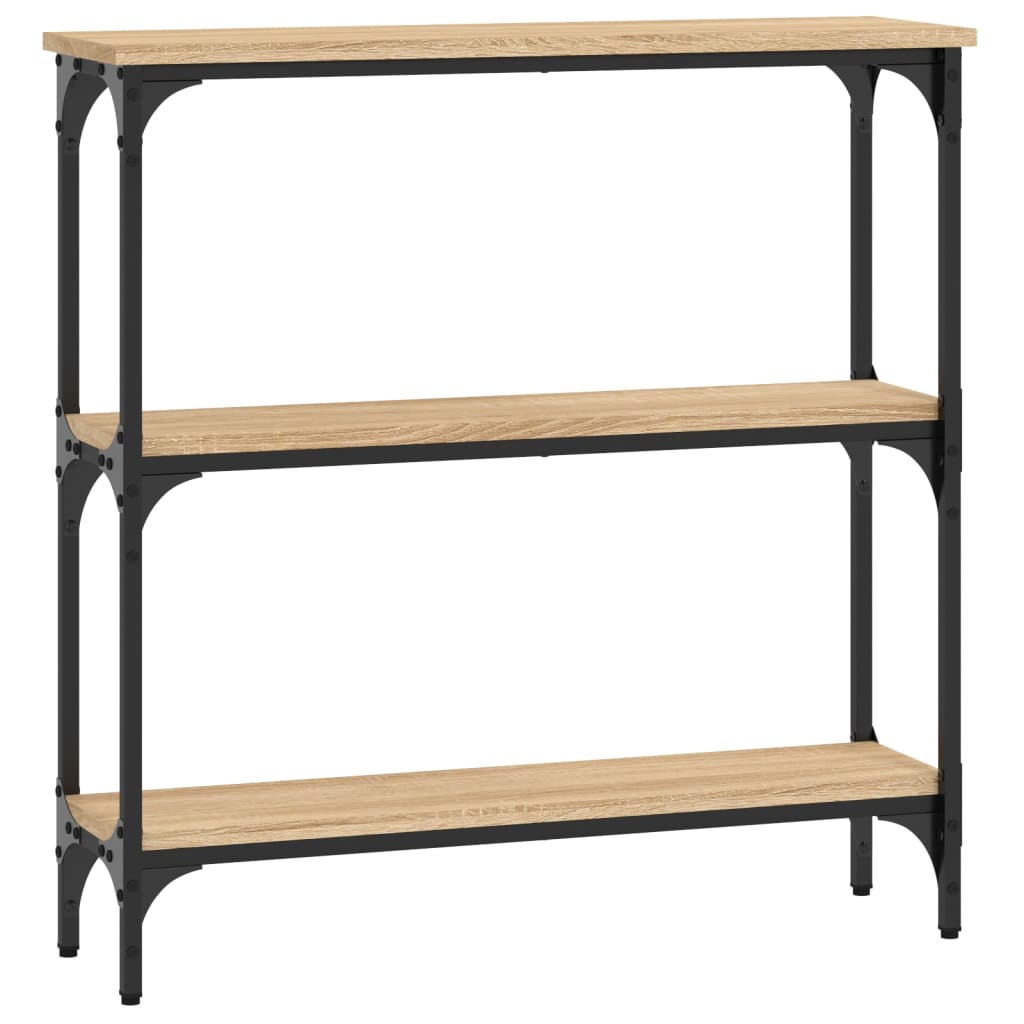 Mesa consola - mesa de entrada 75x22,5x75 cm derivados de madeira carvalho sonoma