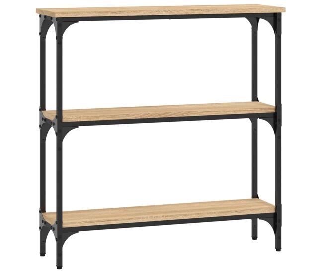 Mesa consola - mesa de entrada 75x22,5x75 cm derivados de madeira carvalho sonoma