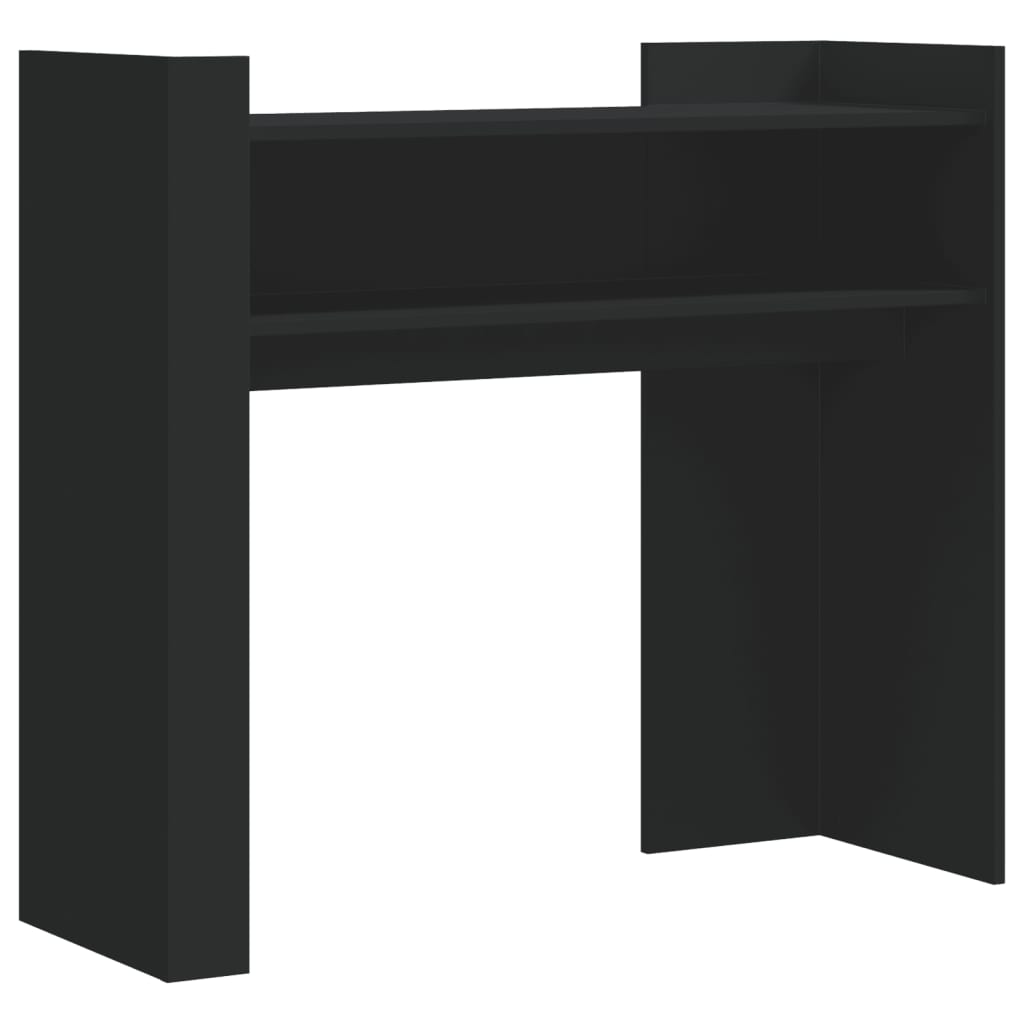 Mesa consola - mesa de entrada 100x35x90 cm derivados de madeira preto