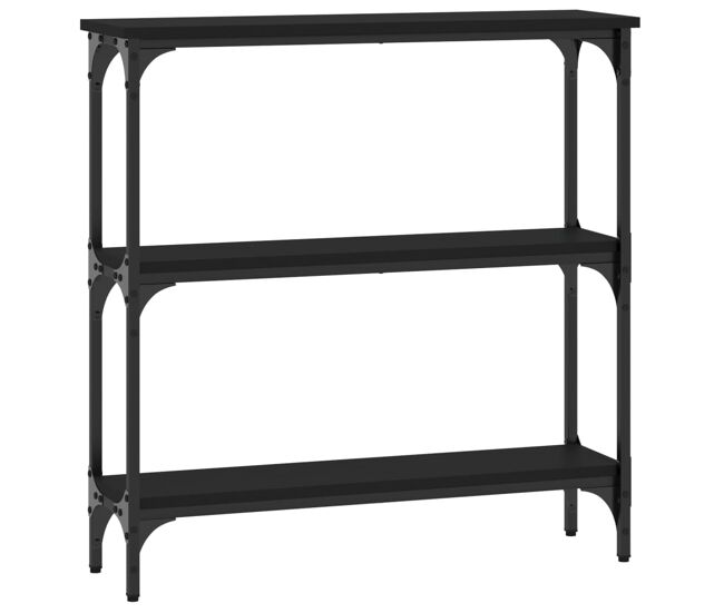 Mesa consola - mesa de entrada 75x22,5x75 cm derivados de madeira preto