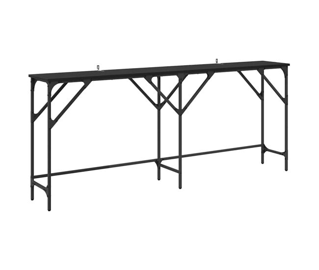Mesa consola - mesa de entrada carvalho preto 180 x 29 x 75 cm madeira processada