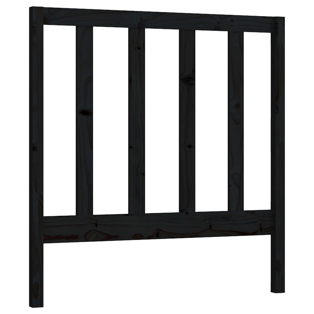 Cabeceira - cabeceira de cama 81x4x100 cm pinho maciço preto