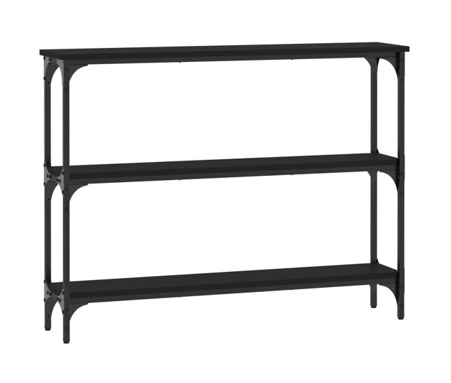 Mesa consola - mesa de entrada 100x22,5x75 cm derivados de madeira preto