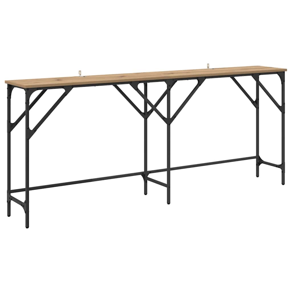 Mesa consola - mesa de entrada carvalho artisiano 180 x 29 x 75 cm madeira processada