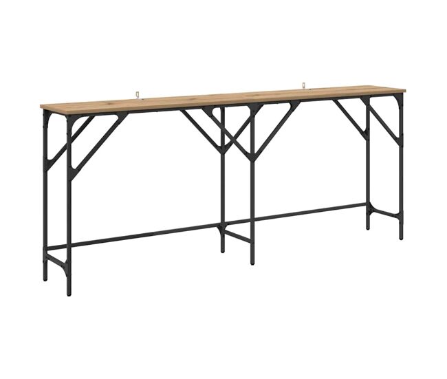 Mesa consola - mesa de entrada carvalho artisiano 180 x 29 x 75 cm madeira processada