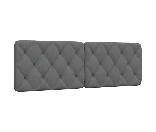 Almofadão de cabeceira - cabeceira de cama 160 cm tecido cinzento-escuro