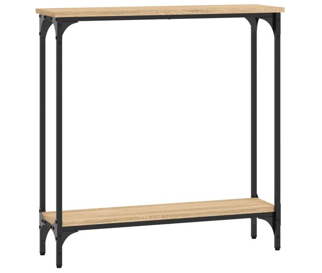 Mesa consola - mesa de entrada 75x22,5x75 cm derivados de madeira carvalho sonoma