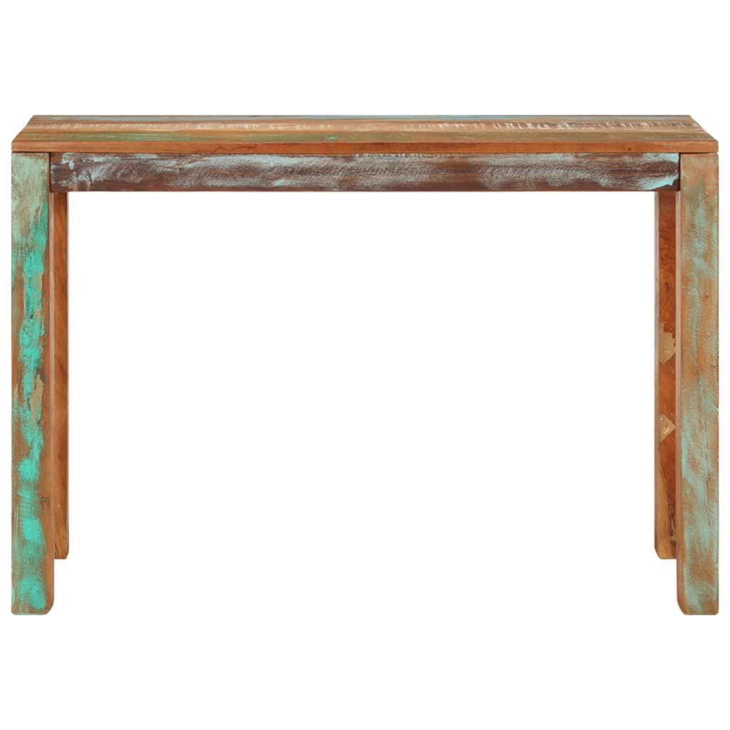 Mesa consola - mesa de entrada 110x35x76 cm madeira recuperada maciça