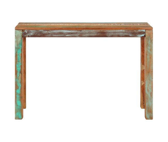 Mesa consola - mesa de entrada 110x35x76 cm madeira recuperada maciça
